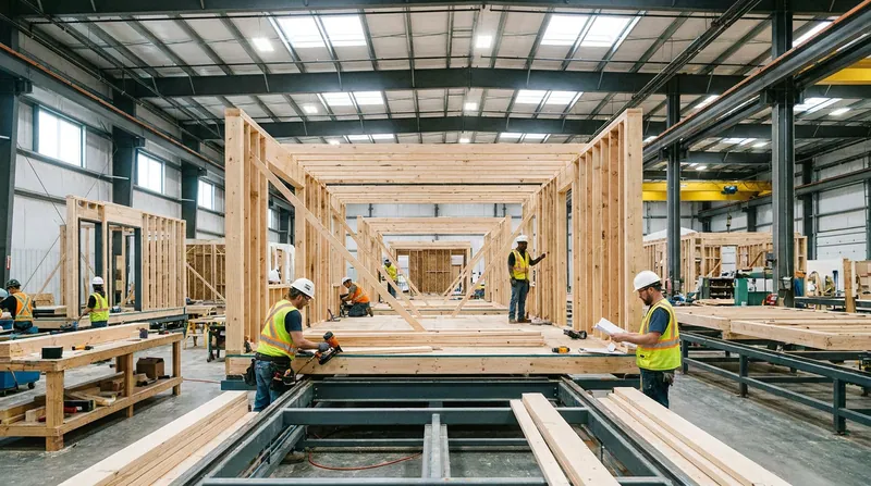 Factory-built homes benefit from shorter production timelines and reduced labor costs.