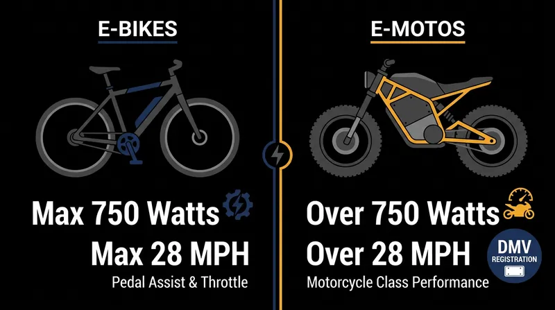 The legal threshold separating an e-bike from a motor vehicle under Boise's new ordinance.