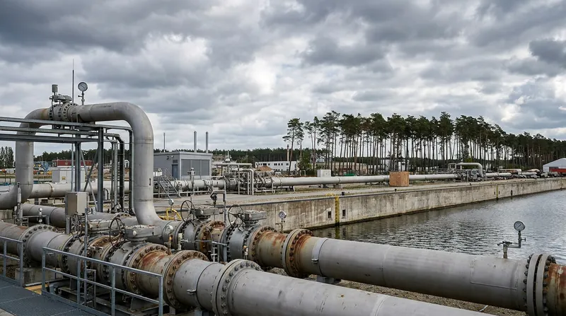 German courts claim jurisdiction because the severed pipelines terminate at the Lubmin facility in northeastern Germany.