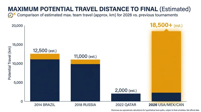 The 2026 knockout stages force teams to navigate vast distances and multiple time zones on short rest.