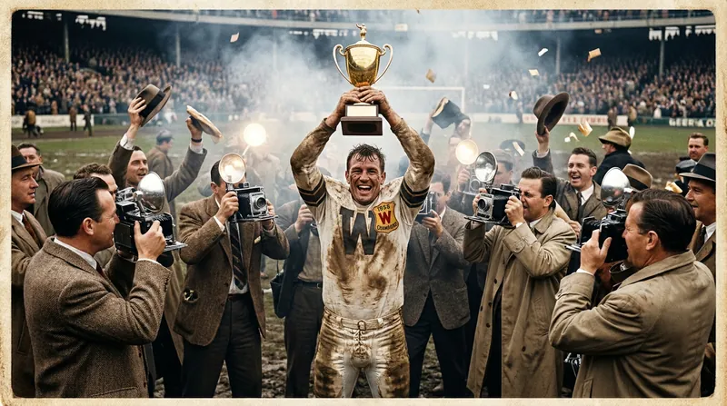 Hilderaldo Bellini's spontaneous decision to lift the trophy for photographers in 1958 invented the universal iconography of sporting victory.