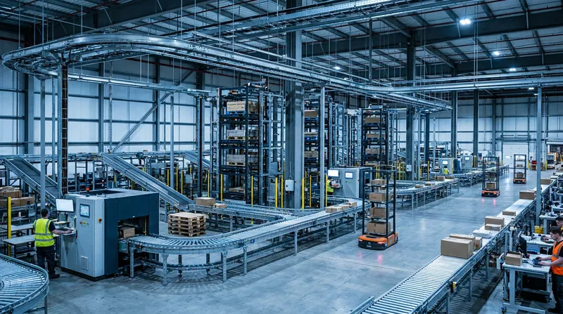 Highly automated fulfillment centers allow digital-first retailers to bypass traditional warehousing delays.