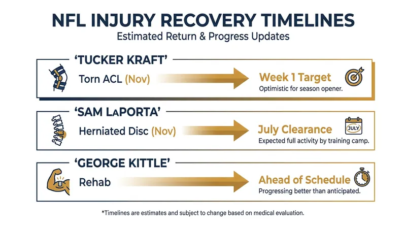 Recovery timelines for the league's top tight ends.