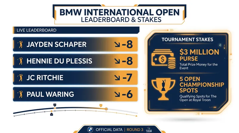 The early leaderboard and high stakes at the 2026 BMW International Open.