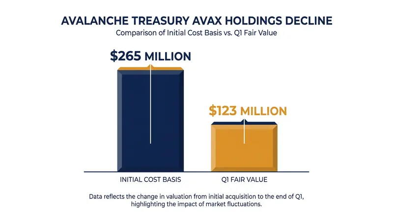 The company's core asset position lost more than half its value by the end of the first quarter.