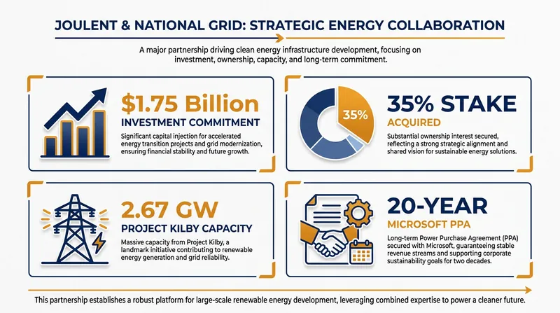 The financial and operational scale of the National Grid Ventures investment in Joulent.