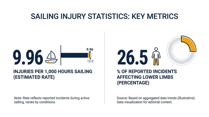A recent sports medicine study highlights the sharp increase in injury rates when elite sailors engage in foiling activities.