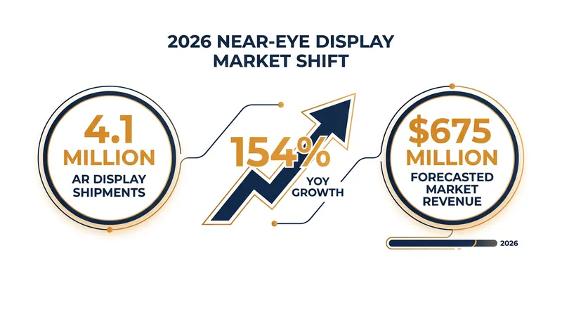 AR glasses are driving a massive recovery in the wearable display market in 2026.