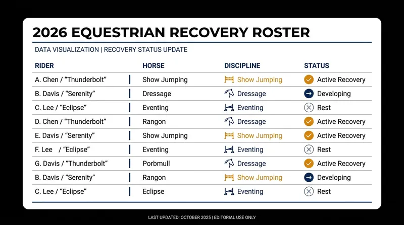 Key figures across multiple disciplines are currently managing injury recoveries.