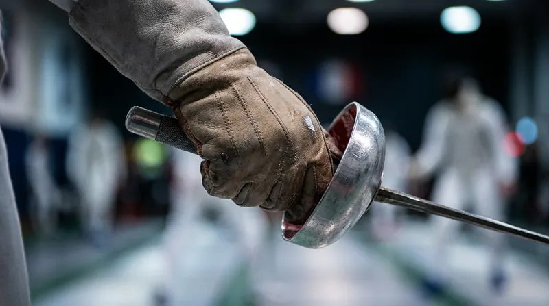 Elite fencing demands absolute precision and strength from the weapon hand.