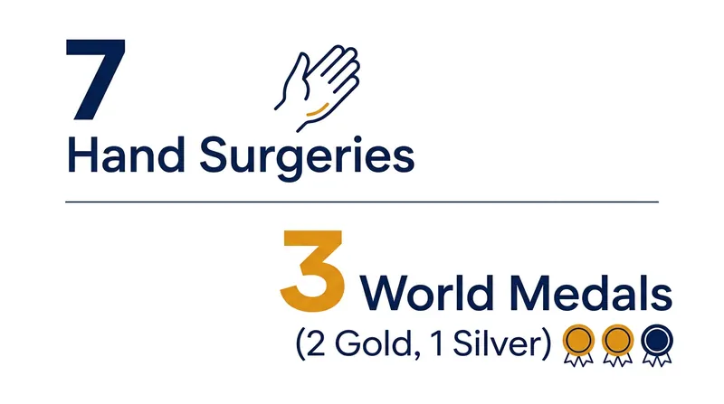 The long road to recovery culminated in a multi-medal performance.