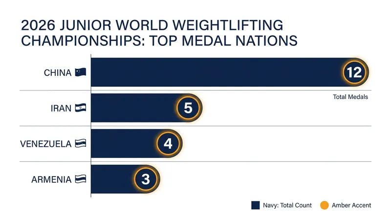 China dominated the recent Junior World Championships, setting the pace for the 2026 global standings.