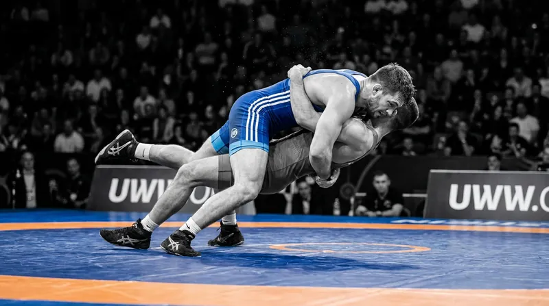 Medical personnel are a constant presence at UWW events, tasked with evaluating severe joint injuries on the mat.