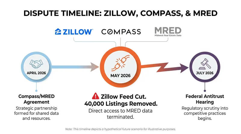 The rapid escalation of the listing data dispute throughout the spring and summer of 2026.