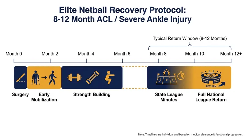 Modern return-to-play protocols emphasize phased match-fitness building before a full return to elite competition.