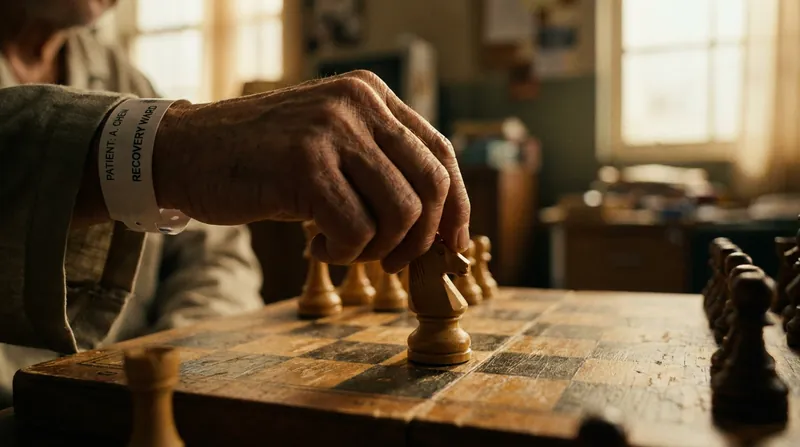 For many players, the physical act of moving the pieces serves as a vital form of cognitive therapy.