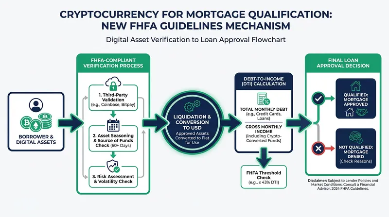 Recent FHFA guidelines allow digital assets to be factored into mortgage underwriting, expanding the buyer pool.