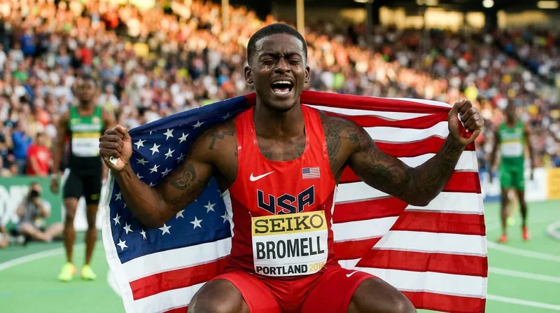 Bromell's victory marks a triumphant return after years of battling Achilles injuries.