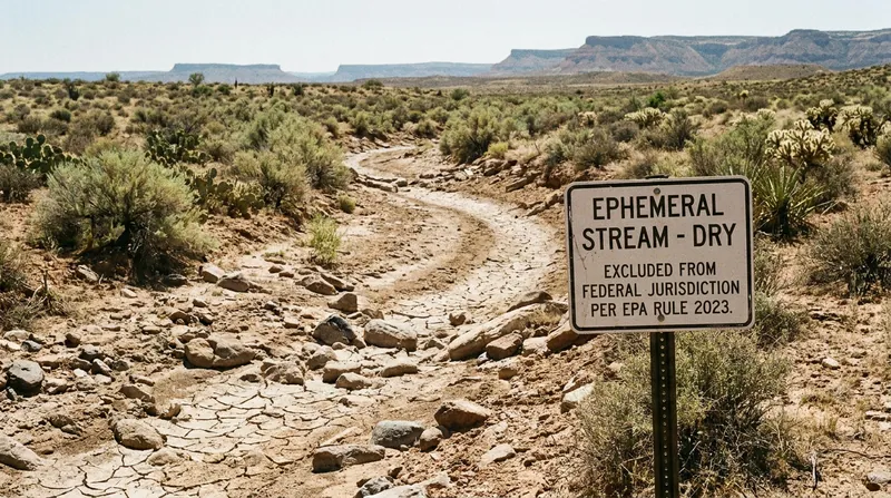 Ephemeral streams—features that only flow in direct response to rainfall—are no longer subject to federal Clean Water Act jurisdiction.