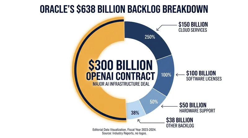 Nearly half of Oracle's record-breaking backlog is tied to a single five-year compute contract with OpenAI.