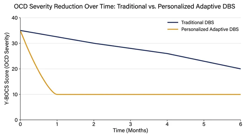 Early clinical data suggests personalized mapping can lead to faster and more profound reductions in OCD severity compared to traditional trial-and-error programming.