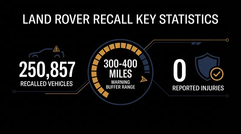 The recall was triggered proactively by warranty data, with zero reported injuries to date.