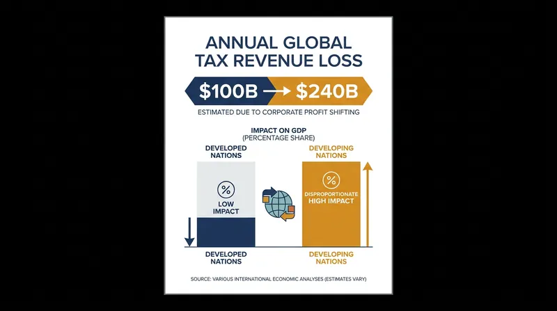 Developing nations lose billions annually to profit shifting under current global tax rules.