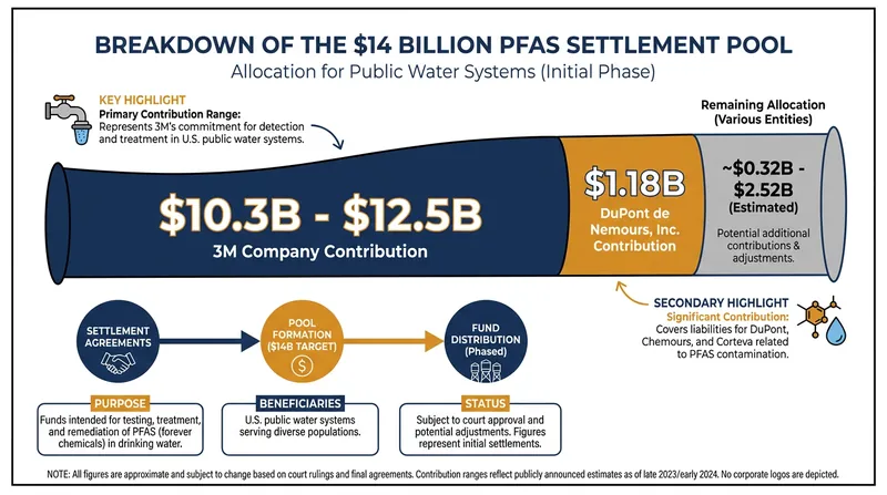 The multi-district litigation resulted in one of the largest environmental contamination recoveries in U.S. history.