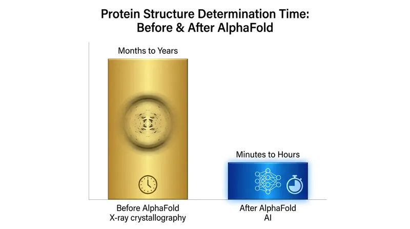 The AI system has reduced the time required to determine protein structures from years to mere minutes.
