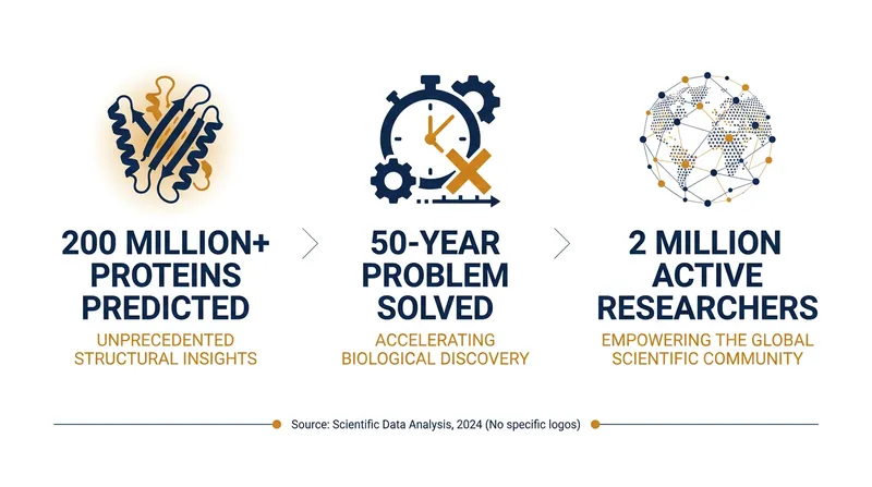 AlphaFold has mapped nearly every protein known to science, providing a free database for global researchers.