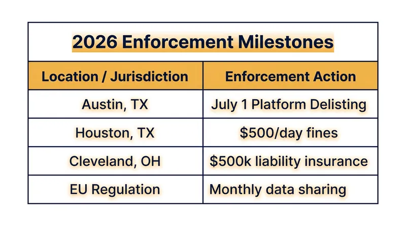 Major regulatory deadlines taking effect throughout 2026.