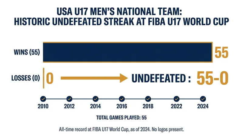 The United States remains undefeated in the history of the FIBA U17 World Cup.