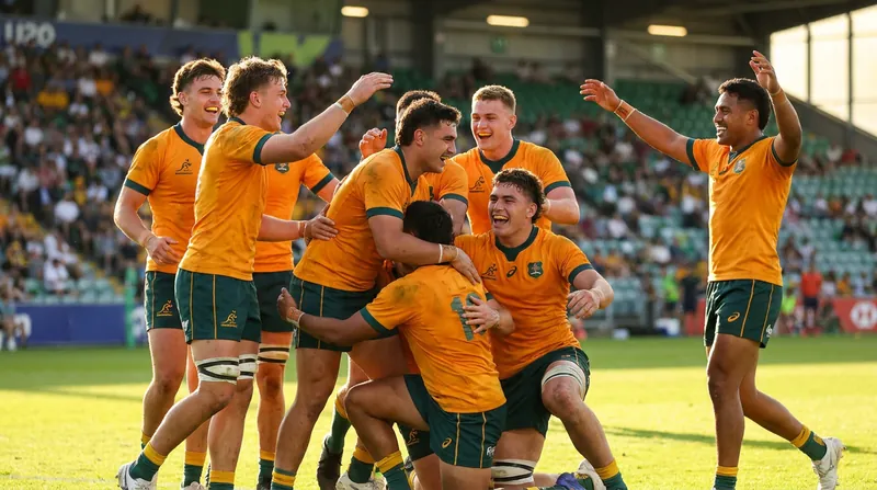 The Junior Wallabies have signaled their intent to capture their first-ever U20 world title.