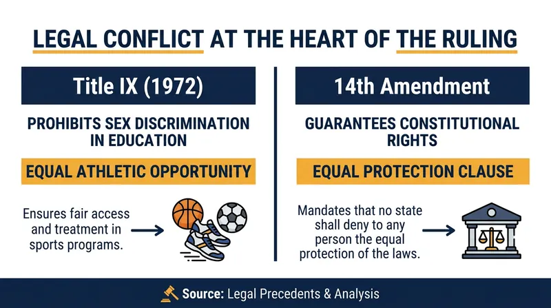 The case hinged on competing interpretations of Title IX's original intent and the 14th Amendment's Equal Protection Clause.