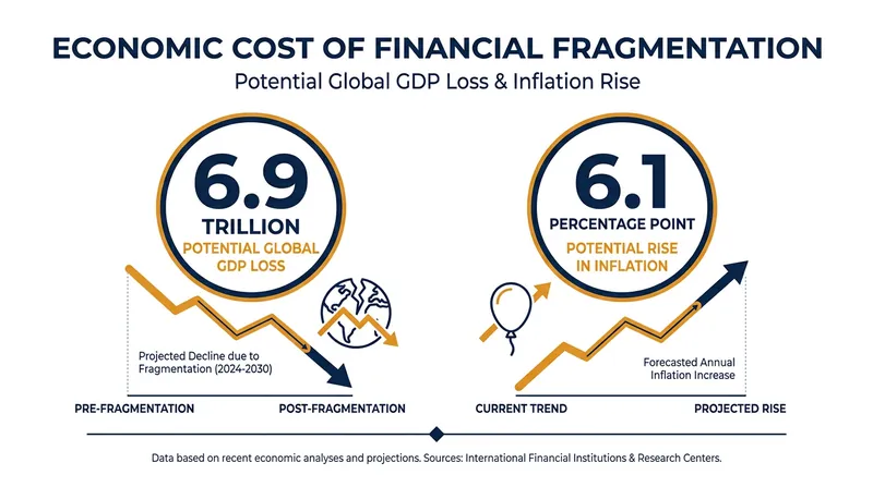 A severe economic decoupling could wipe out $6.9 trillion from global GDP, according to the World Economic Forum.