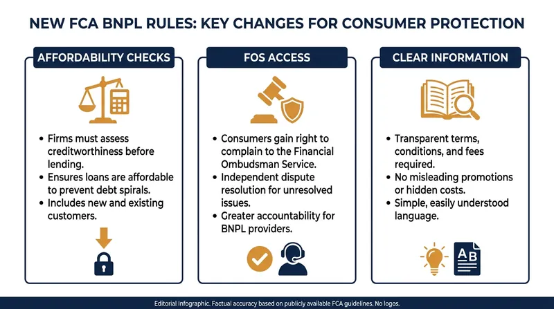 Key consumer protections introduced under the FCA's new regulatory framework.