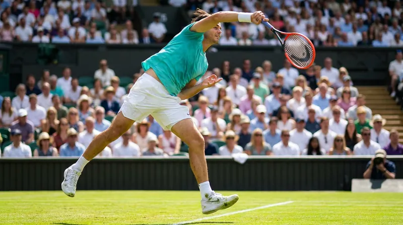 Taylor Fritz has thrived on the grass courts despite battling severe knee tendonitis throughout the season.