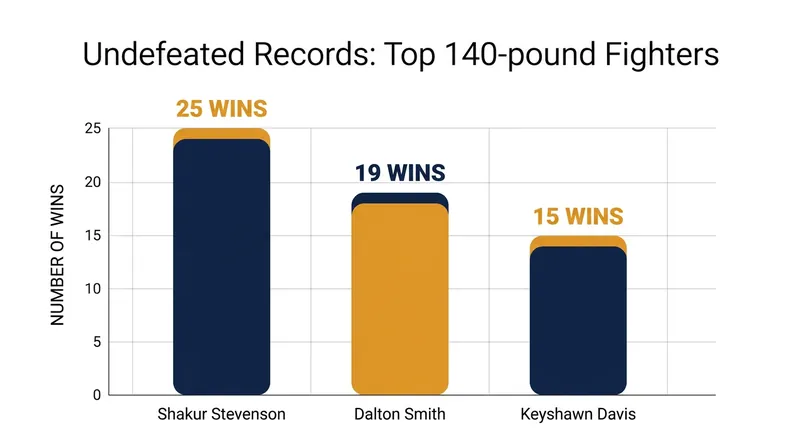 Undefeated records of the division's top stars.