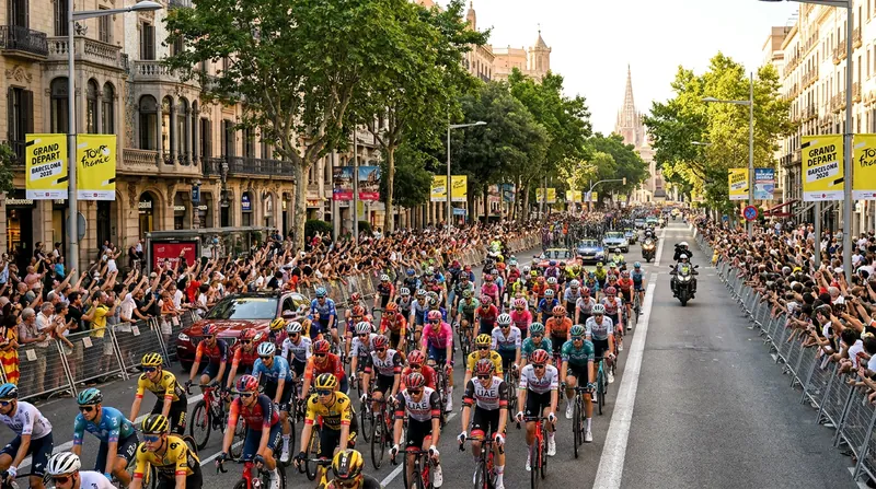 The 2026 Tour de France kicks off with a team time trial in Barcelona, Spain.