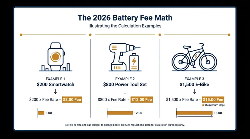 The fee is calculated at 1.5% of the retail price, with a hard cap of $15 per item.