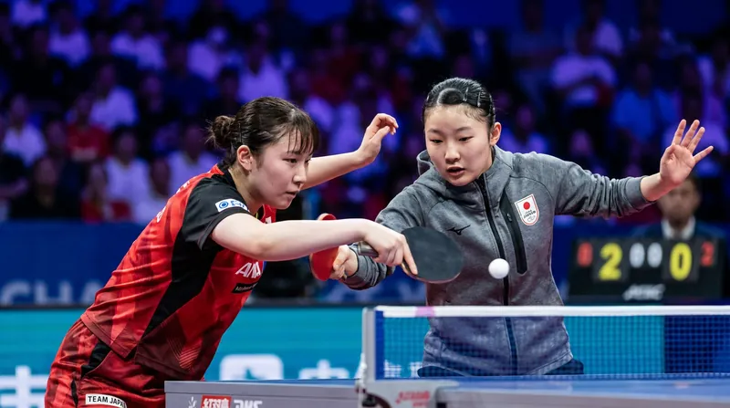 Japan's Satsuki Odo and Miwa Harimoto sit just behind the South Korean pair in the World No. 2 spot.