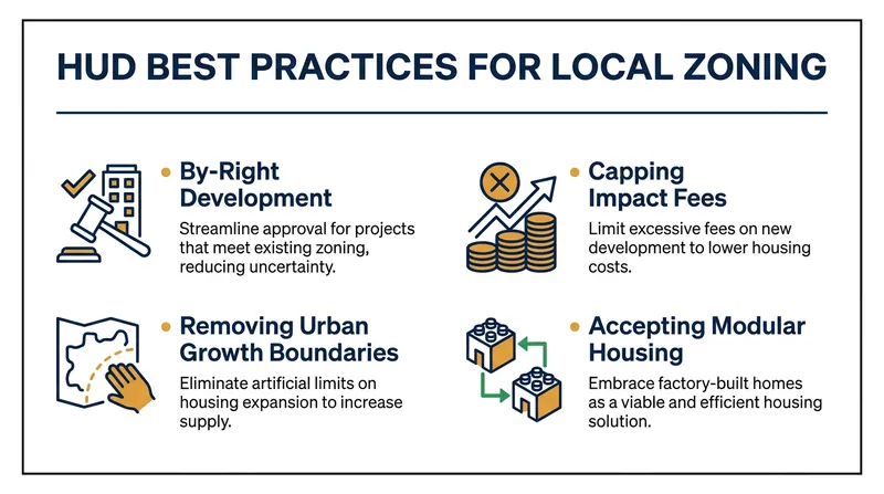 The federal government plans to use housing grants to incentivize local municipalities to adopt deregulatory zoning practices.