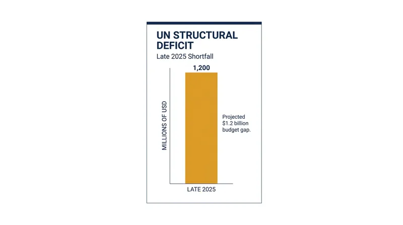 The UN regular budget faced a record $1.2 billion shortfall prior to the reform.