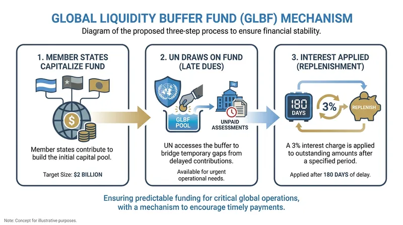 How the new Global Liquidity Buffer Fund aims to insulate UN operations from delayed payments.