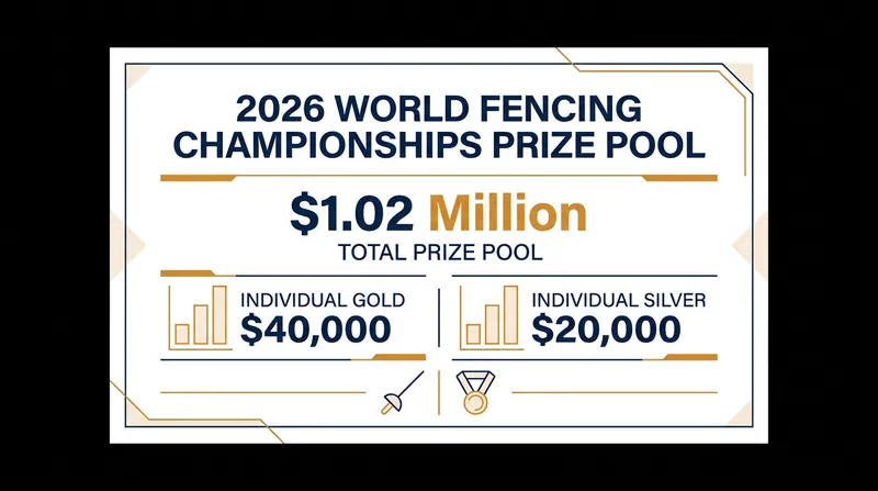 The FIE's unprecedented $1.02 million prize pool adds massive financial stakes to the 2026 World Championships.