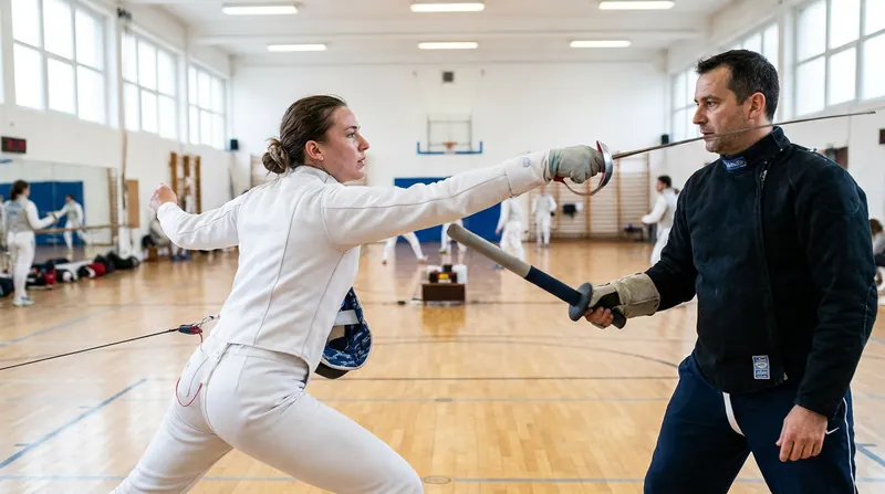 The wide, sweeping motions of sabre fencing are highly effective at restoring shoulder mobility after surgery.