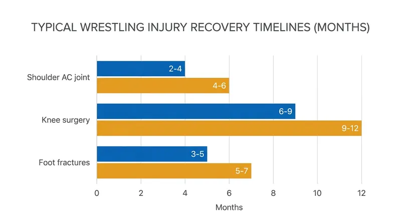 Elite grapplers often face grueling multi-month recovery timelines following severe injuries.