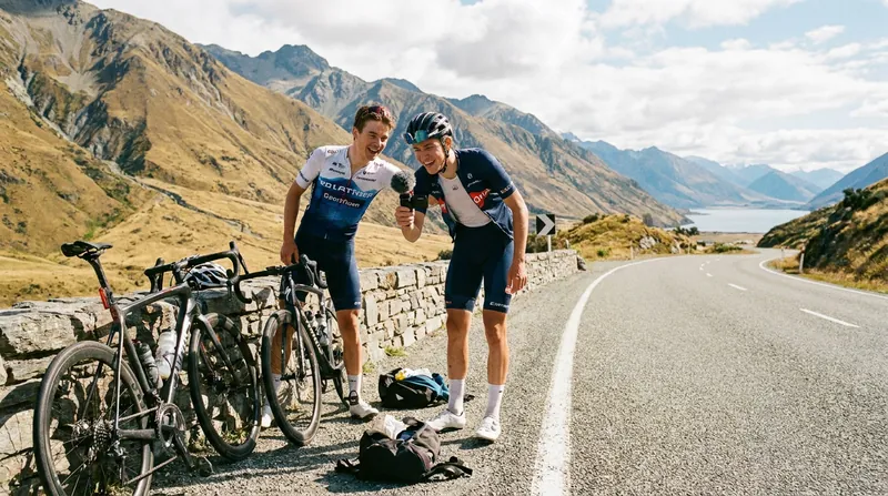 Through 'Triathlon Trouble,' Marfell and teammate Henry McMecking share the lighter side of elite endurance sports.