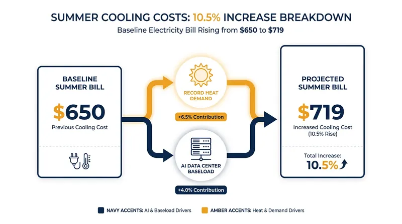 The 2026 summer squeeze is driven by a combination of traditional weather patterns and new structural grid demands.
