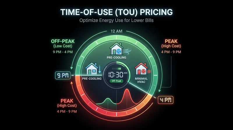 Time-of-use pricing allows consumers to offset macro rate increases by shifting their heavy energy consumption to off-peak hours.
